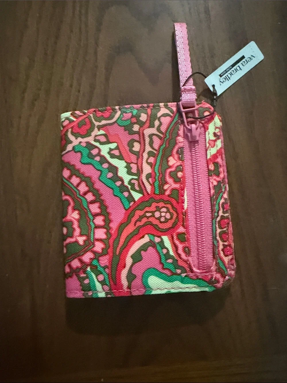 Vera Bradley Pink and Green Paisley Quilted Glasses Case Set